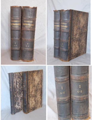 Rare Dictionnaire National de M.Bescherelle ainé 1853 - Photo 1/4
