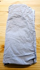Crate and Kids Solid Grey Linen Crib Bedskirt EUC
