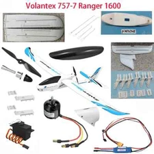 Volantex 757-7 Ranger 1600 RC Airplane parts:Propeller Servo horns Gearbox motor