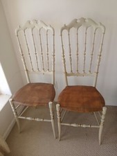 2 SEDIE LEGNO CHIAVARINE DEI FRATELLI LEVAGGI CHIAVARI "PREMIO SEDIA D'ORO" 1953