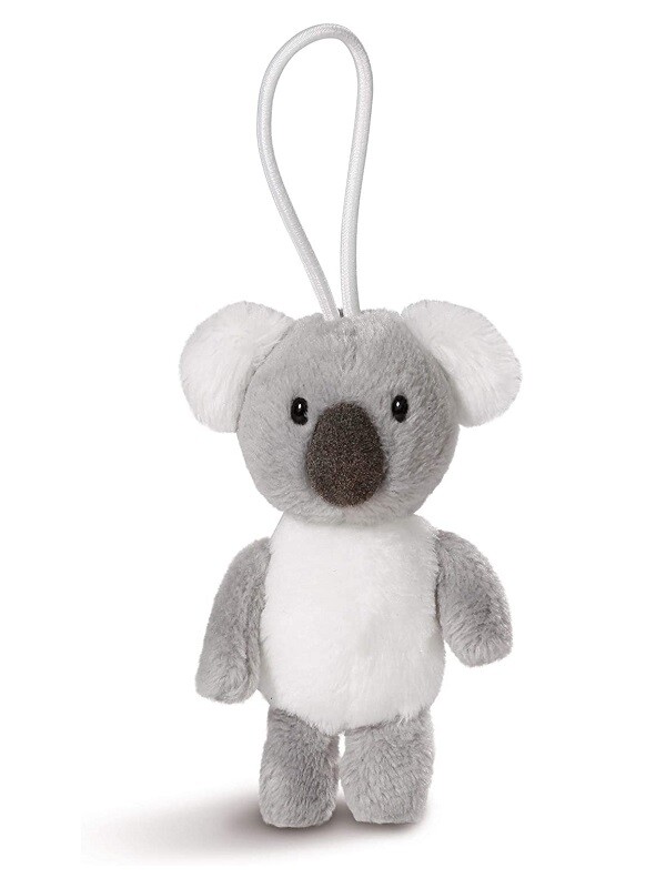 Nici 43612 Gibbon Anhänger Mit Elastischer Schlaufe – 8 Cm, Weiß/braun