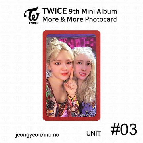 TWICE 9th Mini Album More And More Official Photocard Unit And Group K-POP KPOP - Picture 17 of 50