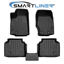 SMARTLINER Custom Fit 2 Row Floor Mats Liner TPE 2021-2025 Jeep Grand Cherokee L
