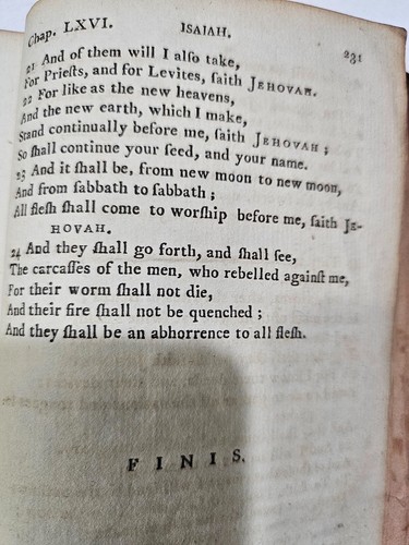 ISAIAH, A New Translation by Robert Lowth Pub in Albany 1794 by C & G Webster - Picture 7 of 9