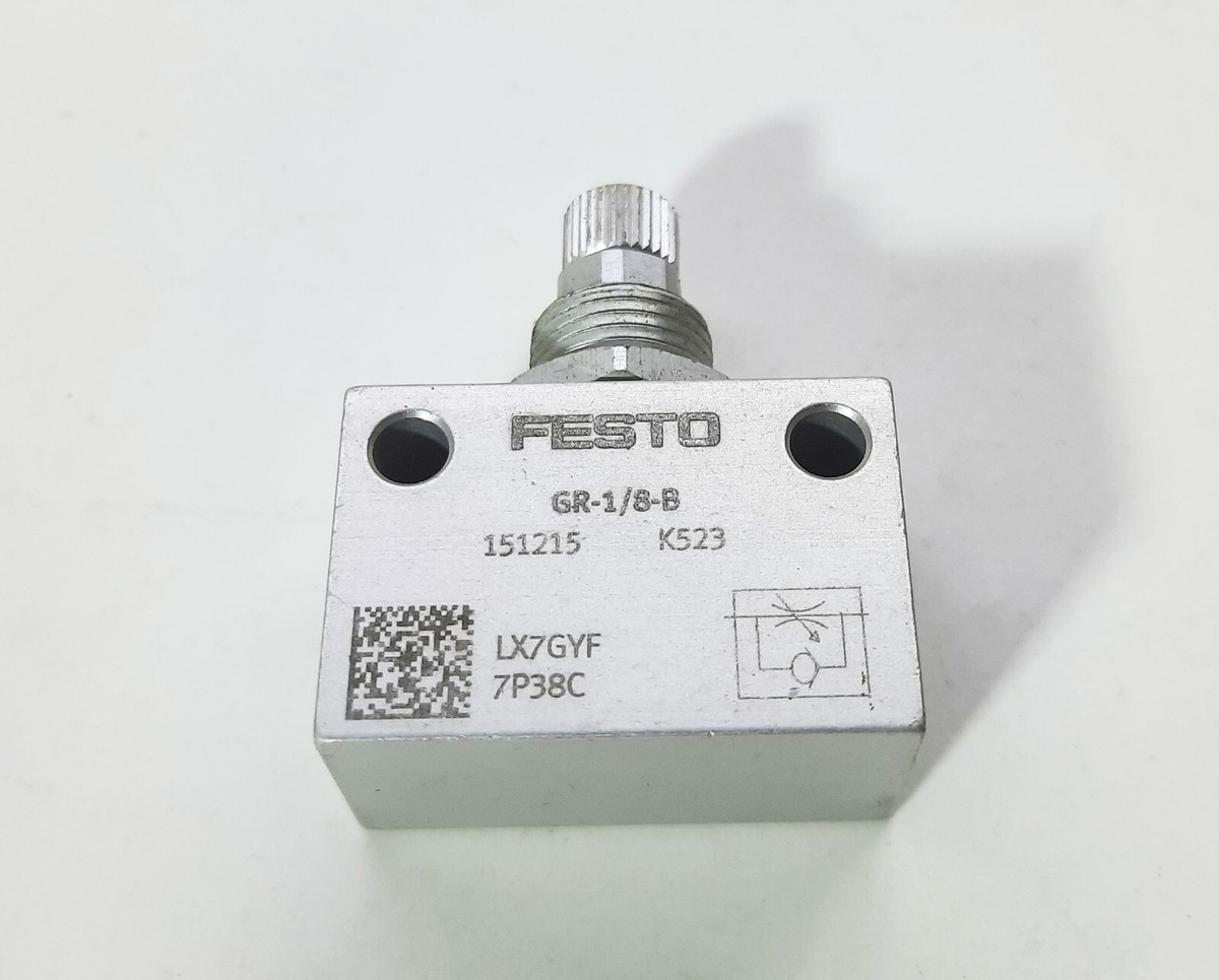 FESTO 151215 GR-1/8-B One-Way Flow Control Valve - NEW - LOOSE | eBay