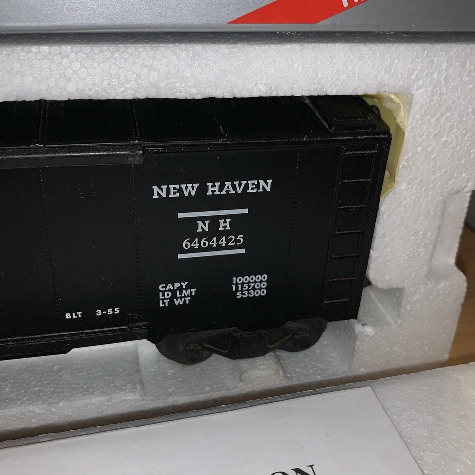 NOS Williams Trains Classic Freight Car No 50 New Haven Black Box Car O Gauge - Image 3 of 4