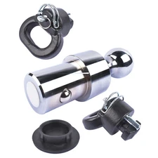 Puck System 60638 2-5/16" Gooseneck Ball & Safety Chain Anchor Kit 38000 lbs GTW