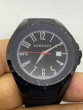 Versace P7Q Black Stainless Steel Black Rubber Band Men's Watch