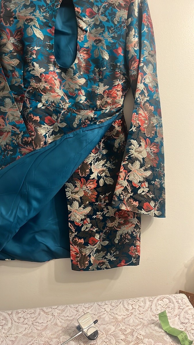 Nasty Gal Collection Embroidered Floral Dress Sz 6 Teal Blue | eBay Nasty Gal Collection Embroidered Floral Dress Sz 6 Teal Blue | eBay