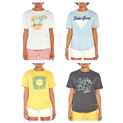 NWT WildFox Women Cute Soft Airy Slub Graphic Tee T-Shirt Summer