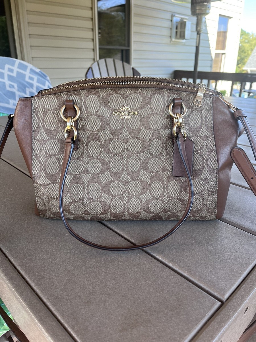 Coach Signature Carryall Leather Handbag Shoulder Crossbody Bag