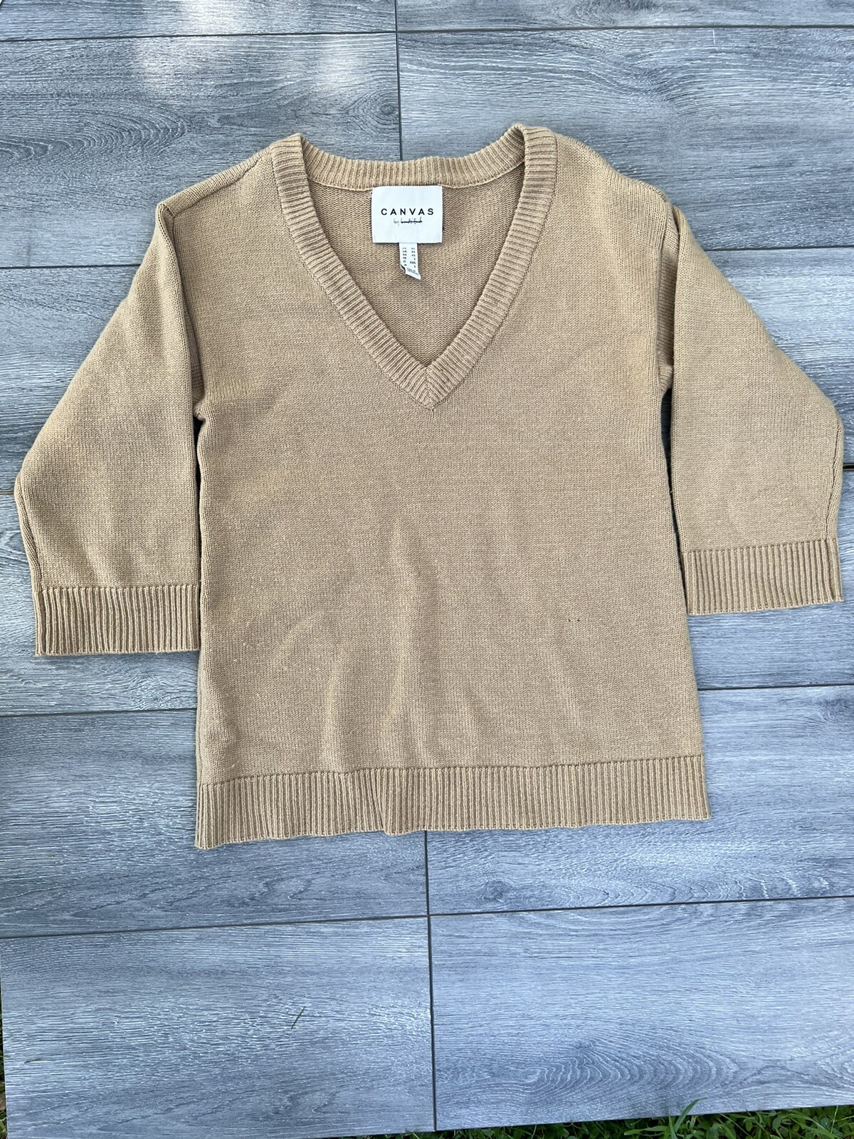 Canvas Lands end 93% merino wool 7 