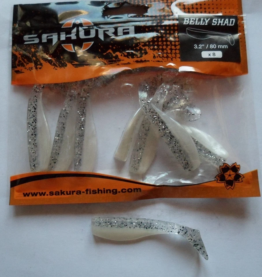 Leurre Souple Sakura Belly Shad 10cm - Natural Brown Back (lot De 5)