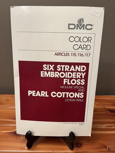 Vintage Six Strand Color Card Pearl Cottons Embroidery Floss 1987 DMC