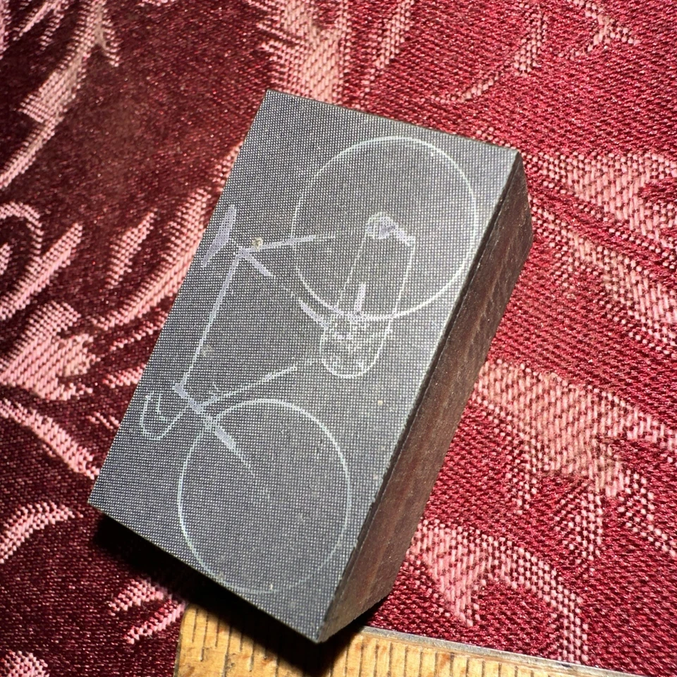 Bloque de impresión bicicleta vieja ¡Bonita imagen! Foto 4 de 4