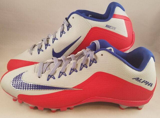 Nike Alpha Pro 2 TD Low Football Cleats Men's Size 15 Red Blue Silver 729445-021 | eBay