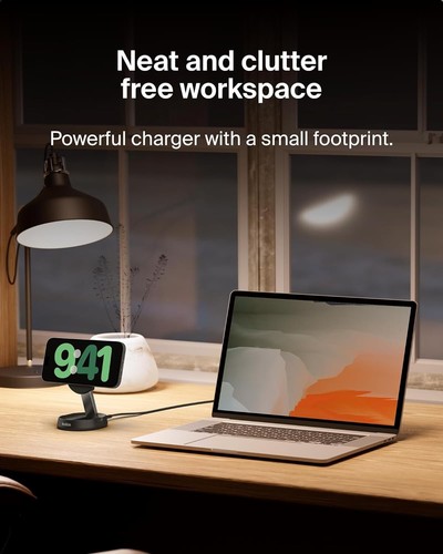 Belkin Pro 15W Convertible Magnetic Charging Stand, MagSafe-Compatible - Picture 5 of 6