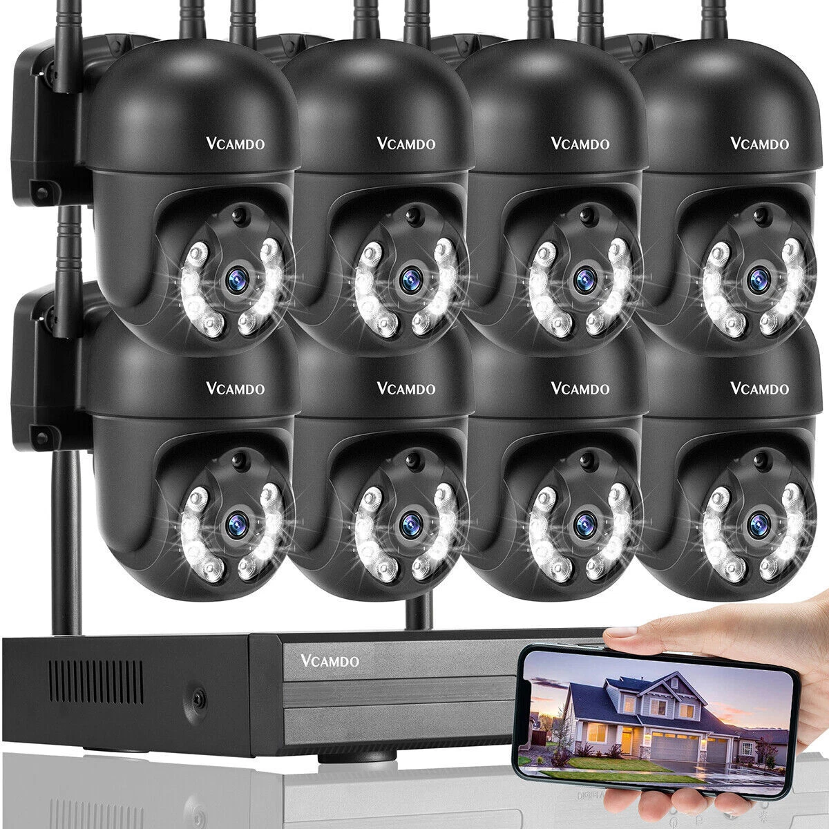 5MP/4K Wireless CCTV System For Home 10X/20X PTZ Camera, 57 OFF