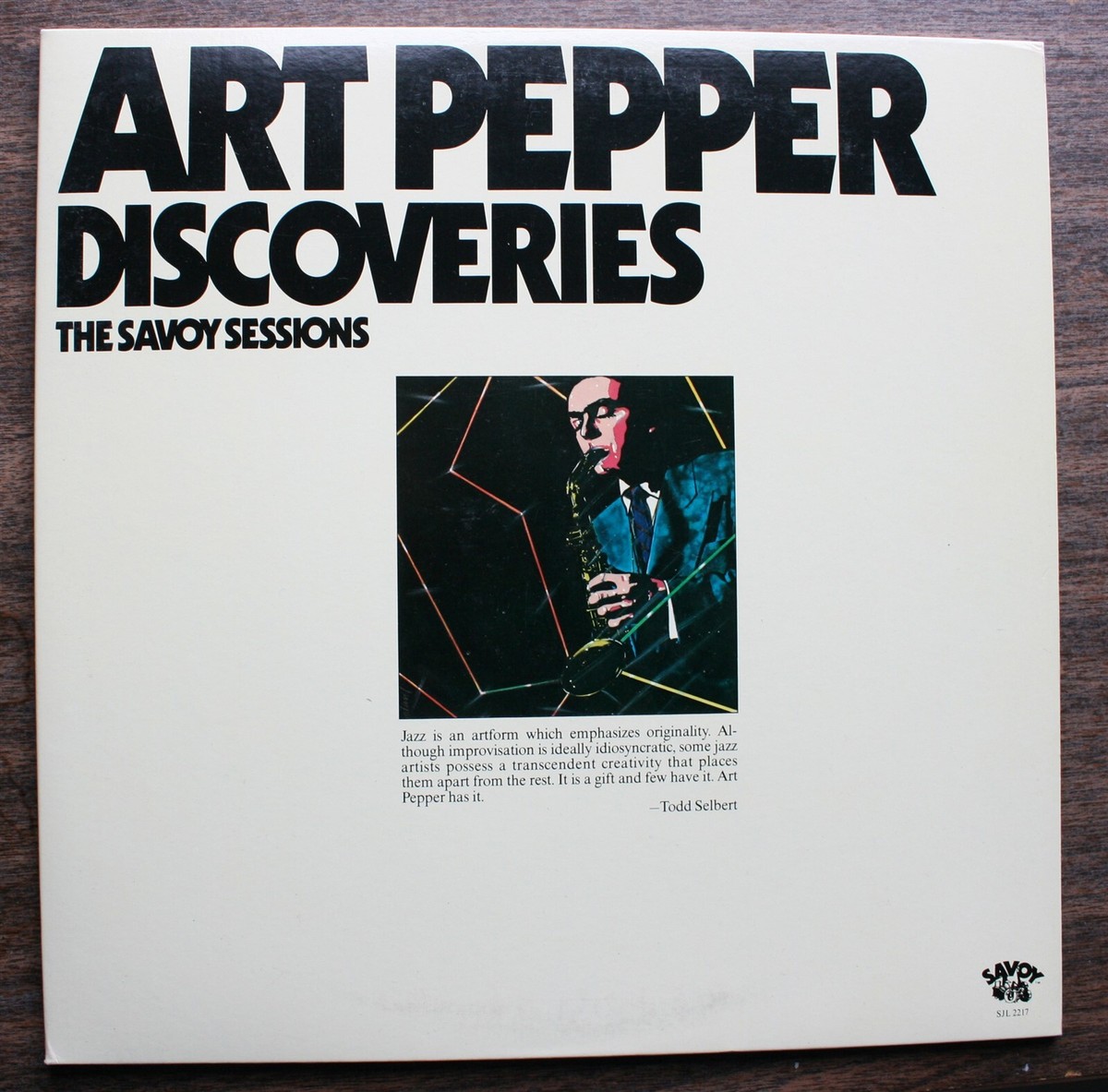 ART PEPPER Discoveries Savoy Sessions Jazz 33 1/3rpm LP | eBay
