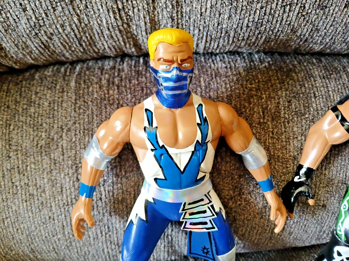 GLACIER & MORTIS FIGURE LOT CUSTOM WCW WRESTLING RARE COLLECTIBLE