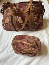 Oilily Brocade Paisley Duffel Bag With Makeup Case