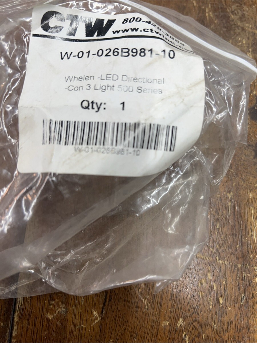 Whelen Justice Series CON3 Amber LED Inboard Module – Used, Great Condition 8-9/10