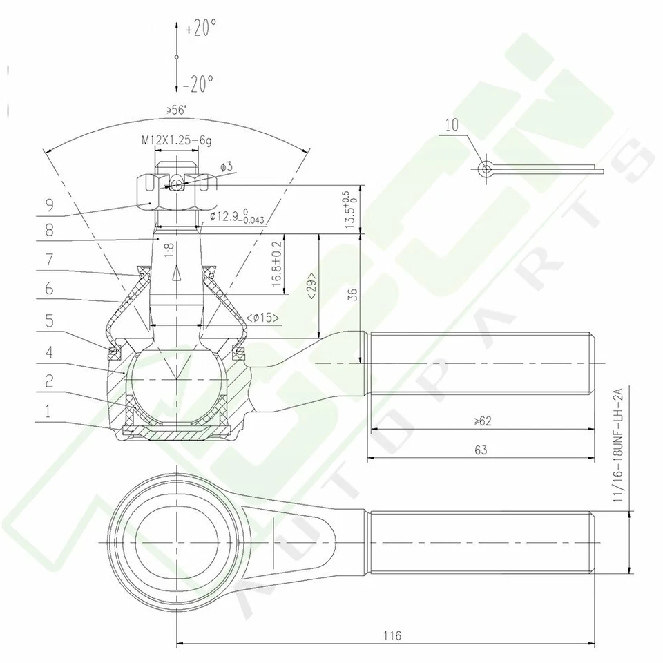 8x Inner Outer Tie Rods Idler Pitman Arm For 1998-03 04 05 Chevrolet Blazer 4x4 Foto 2 de 4