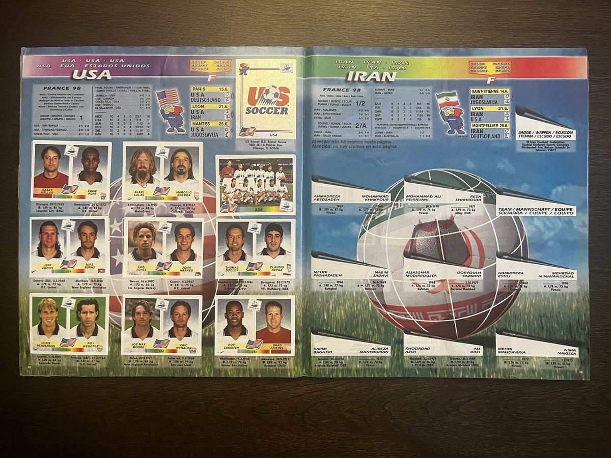 Panini 1998 France World Cup Original Complete Album