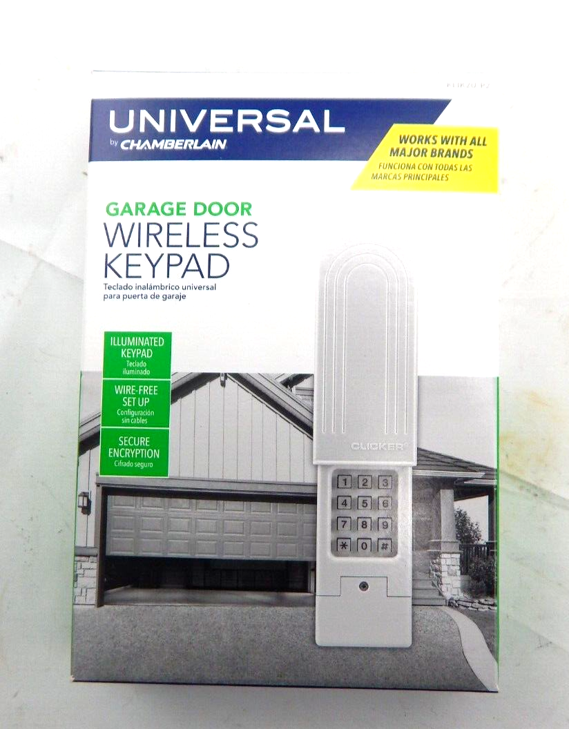 Chamberlain Clicker Universal Garage Door Wireless Keypad KLIK2UP2 NEW