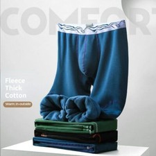 Thermal Long Johns Men Winter Pants Fleece Underwear Trouser Warm Underpants uk