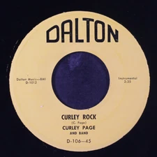 CURLEY PAGE: curley rock / east imperial DALTON 7" Single 45 RPM