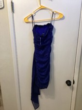 Women NWT "Windsor"navy sparkling ruch mini dress. Size XS Reg. $42.90