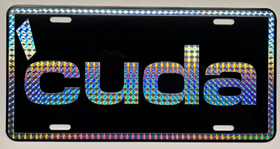 CUDA Retro 1970'S Prism Metal License Plate Plymouth Street Freak Muscle Car