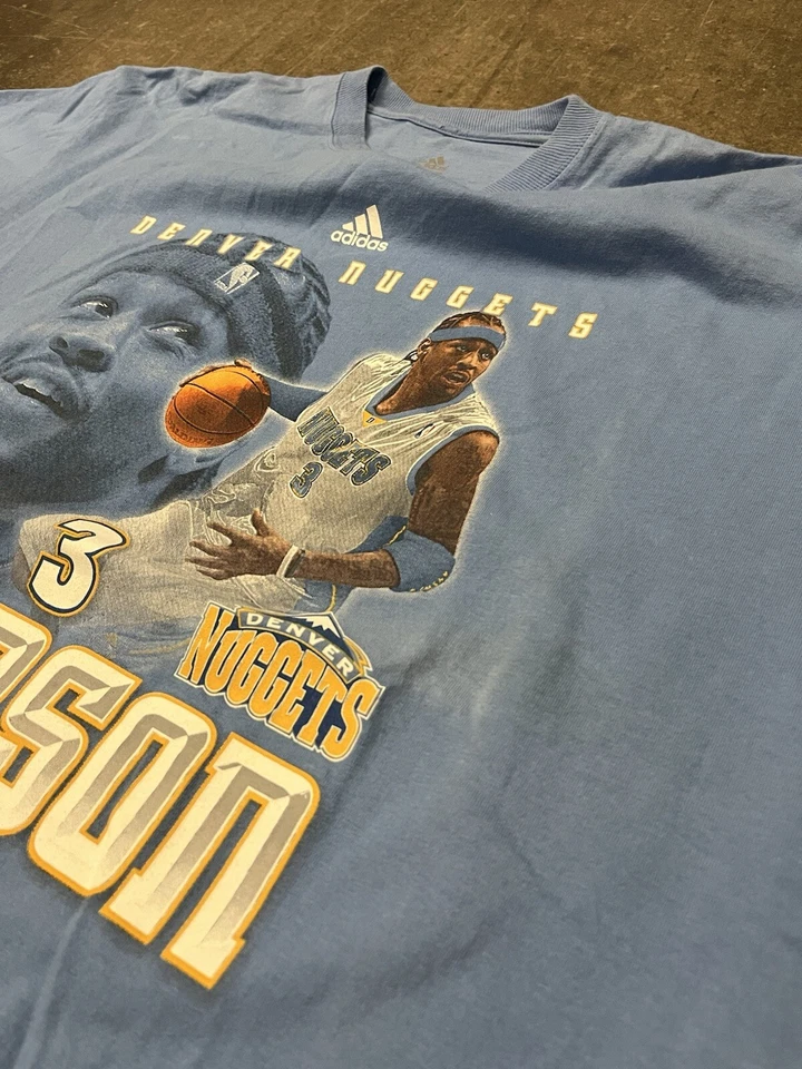 Camisa Allen Iverson De Colección Denver Nuggets Rara NBA 76ers Talla L/XL Adidas NBA Foto 4 de 4