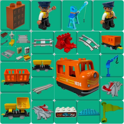 LEGO Duplo  Eisenbahn Güterzug  Lok 10875 Ersatzteile, Zubehör  AUSWÄHLEN #DX1