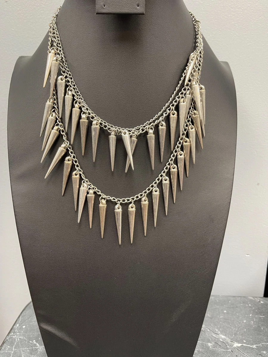 Spiked clearance chain necklace