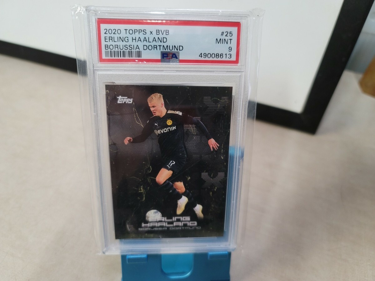 2020 Topps x BVB Borussia Dortmund Erling HAALAND #25 PSA 9 MINT