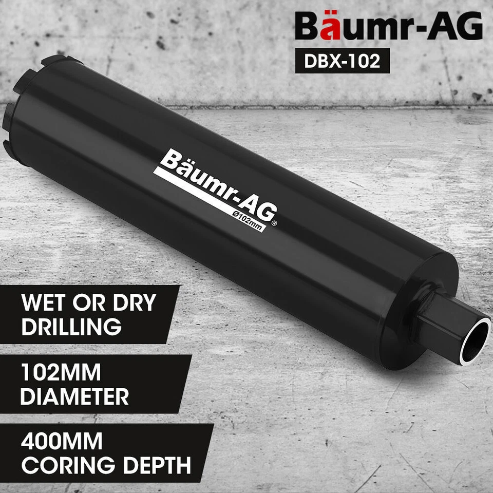 BAUMR-AG Diamond Core Drill Bit 102mm Concrete Wet Dry Tile Marble