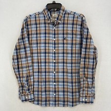 Johnnie-O Hangin Out Long Sleeve Button Down Shirt Mens XL Blue Plaid Preppy