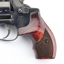 Altamont - S W J Round Revolver Grips - Boot - Real Wood Gun Grips fit Smith ...