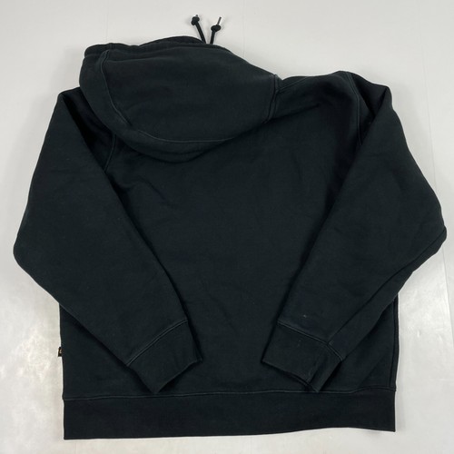 CAT Caterpillar Hoodie Mens Large Black Pullover Workwear Construction Durable - Picture 10 of 14