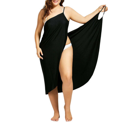 Übergröße Damen Bikini Cover Vertuschung Pareo Wickeltuch Strandkleid S-5XL - Bild 16 von 20