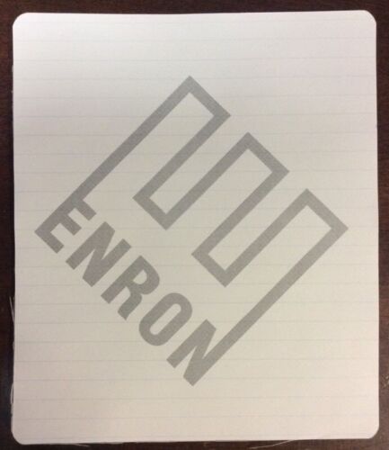 Collectible Enron Logo Lined Notepad 8 1/2" x 7 1/4" Original Swag 14 pages - Picture 2 of 12