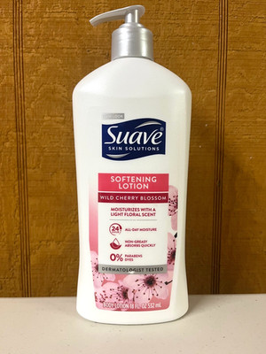 Suave Skin Solutions Softening Lotion Wild Cherry Blossom Body Lotion 18 Oz.