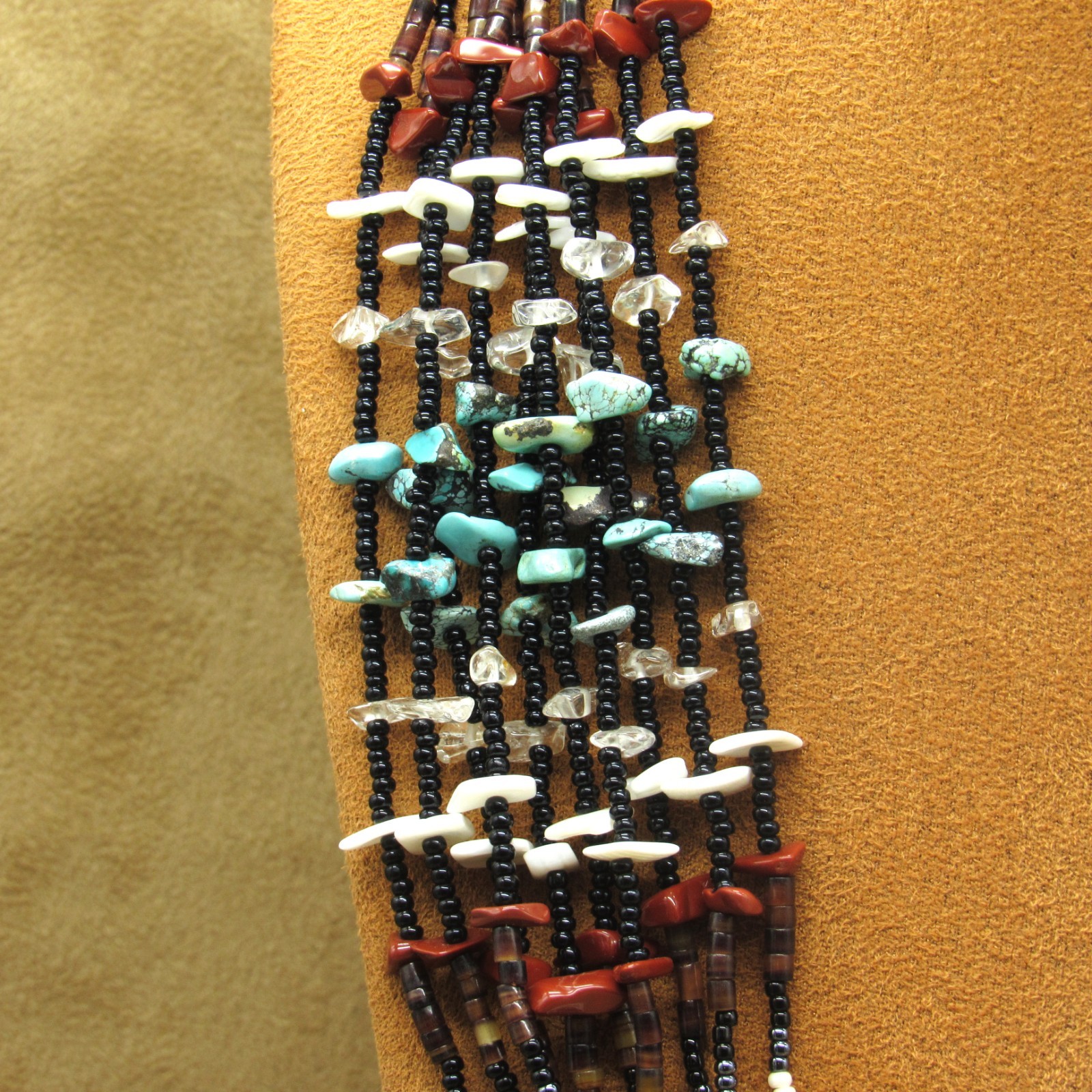 Stunning Vintage Multi-Strand Native American Sty… - image 4
