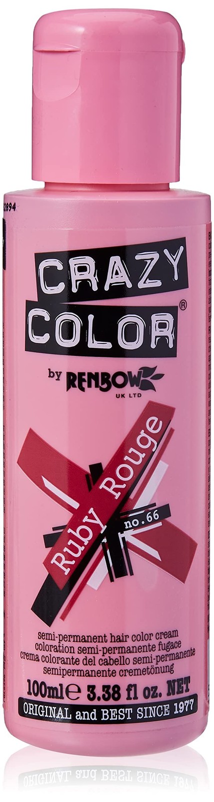 Crazy Color Semi Permanent Hair Colour Cream Ruby Rouge - Image 4