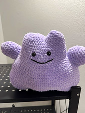 Handmade Pokemon Ditto Crochet Plush Stuffed Animal