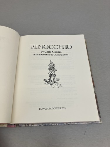1987 PINOCCHIO CARLO COLLODI Children's Classic HARDCOVER BOOK Illustrated Kids - Picture 9 of 13