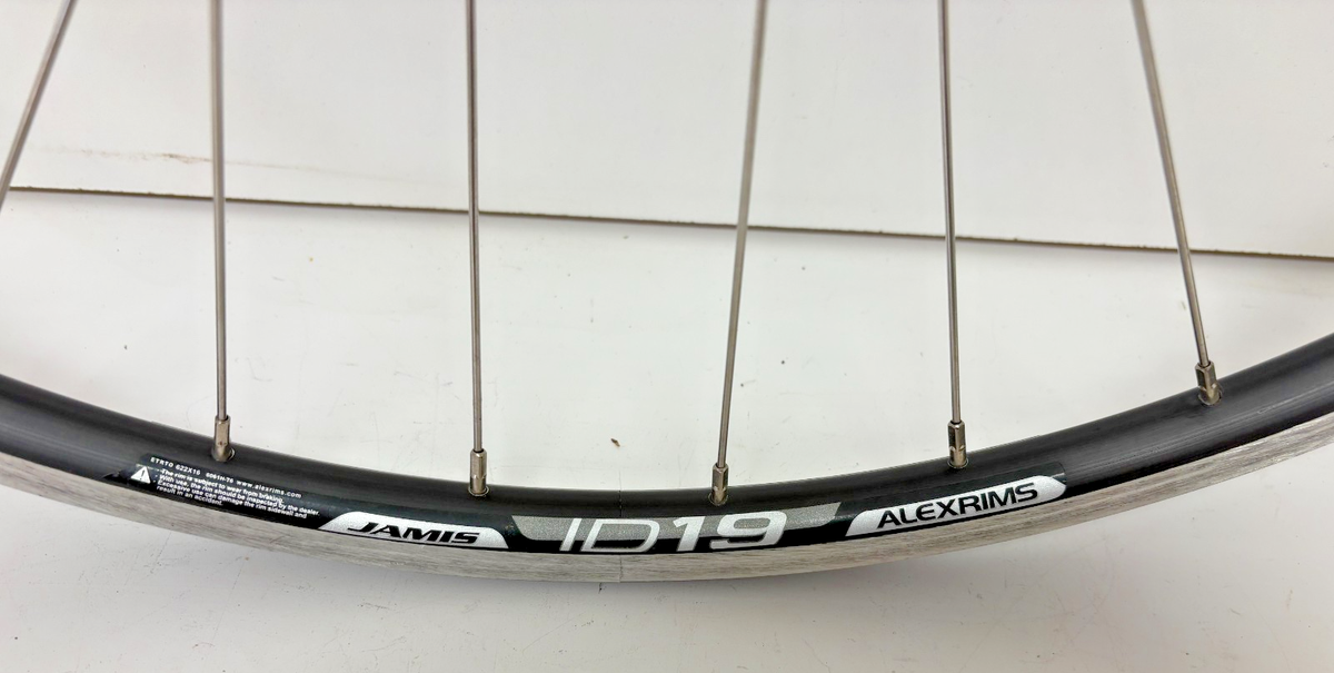 ALEXRIMS クリンチャータイヤ 700C 11速 Jamis/Alexrims ID 19 32-Spoke Black Aluminum 700C Front Wheel