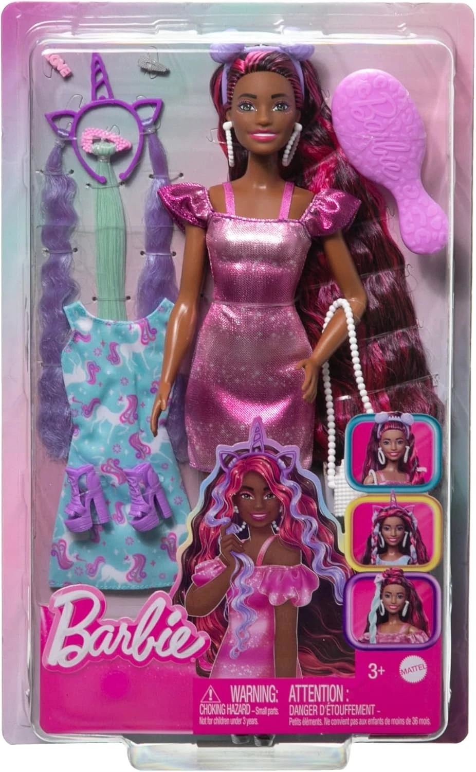Barbie Fun & Fancy Hair Puppe JDC86